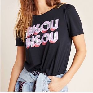 NWOT Anthropologie Bisou Bisou T Shirt